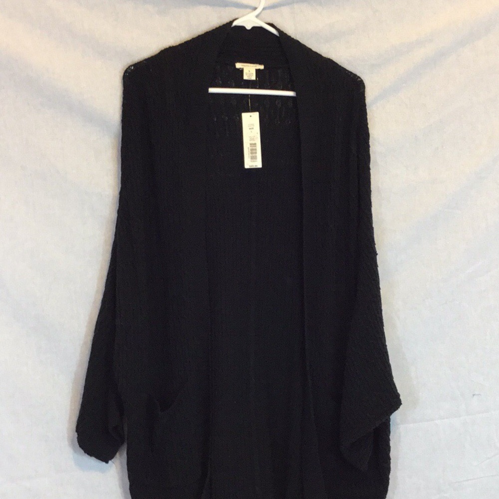 Westbound long black cardigan size L - NWT